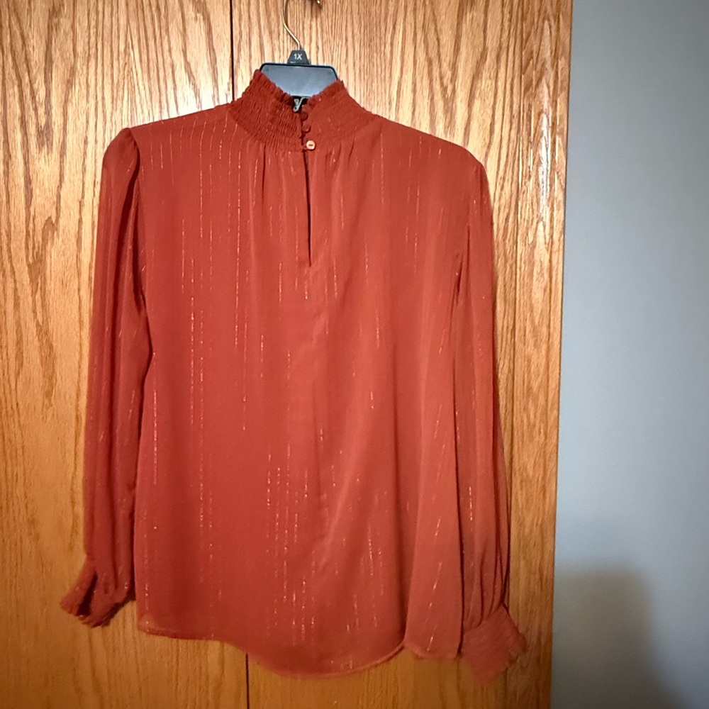 Collection B Rust Blouse - Picture 5 of 5
